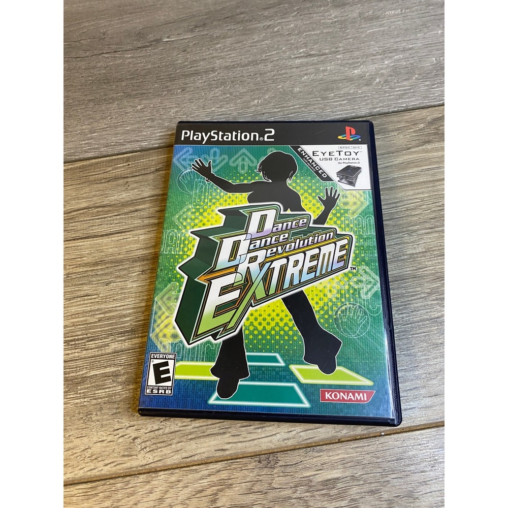 Dance Dance Revolution Extreme Sony PlayStation 2 PS2 Konami 2004 CIB EyeToy DDR